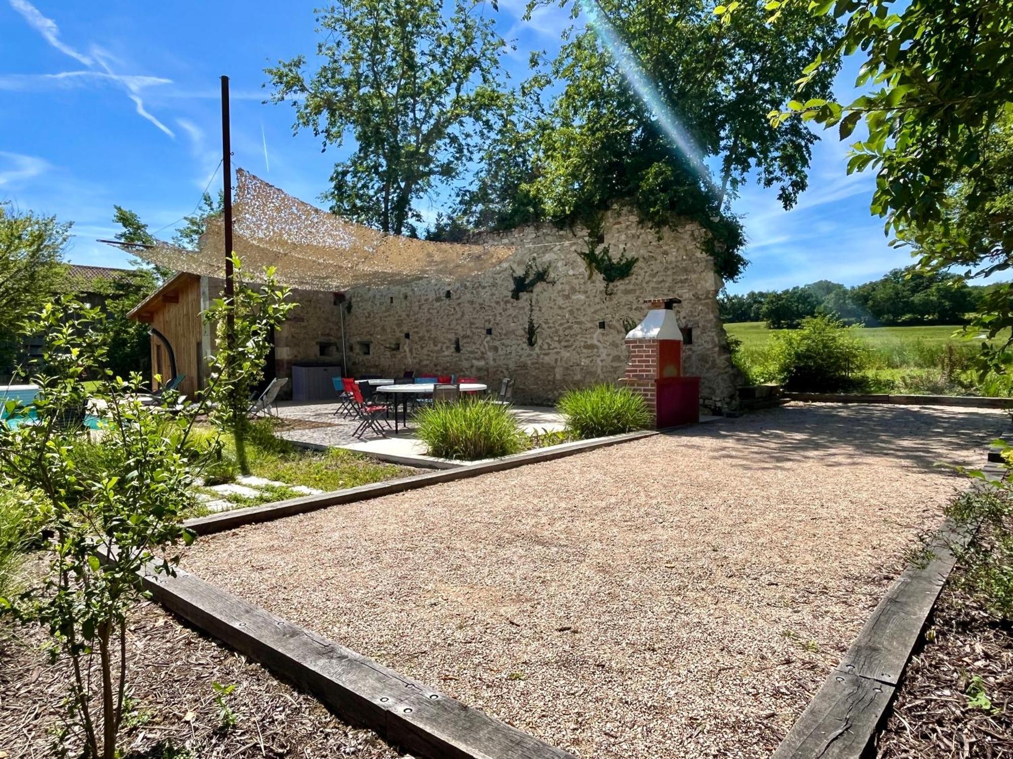 Gite Campagne Famille 15 Pers Piscine Chauffee Jeux Enfants Petanque Saint-Sauvy Eksteriør billede