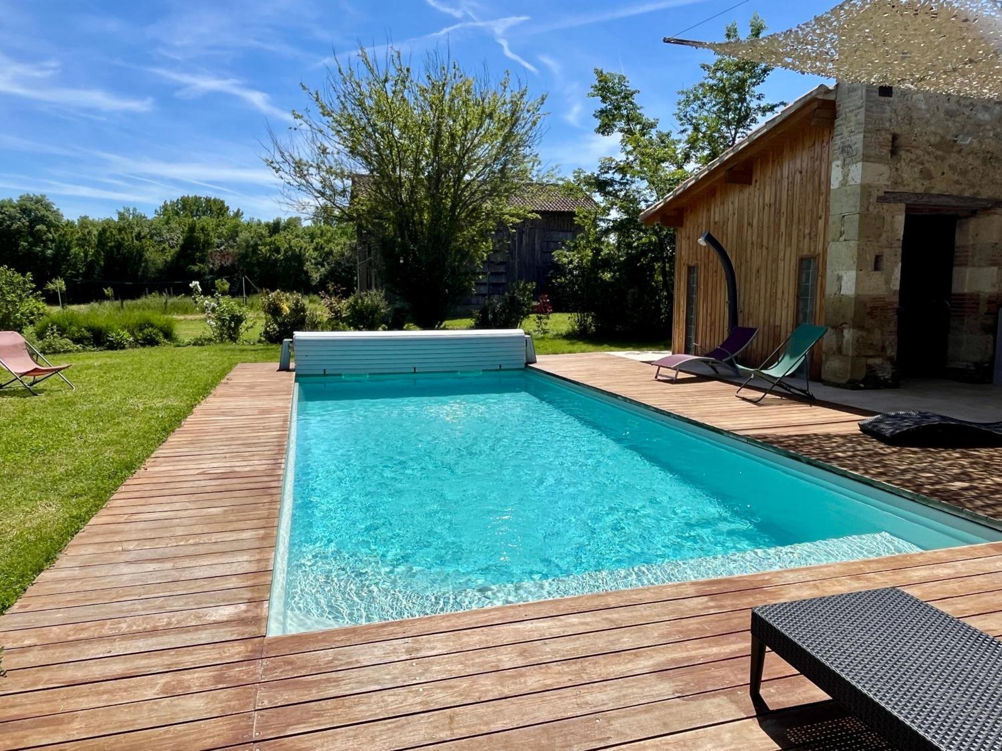 Gite Campagne Famille 15 Pers Piscine Chauffee Jeux Enfants Petanque Saint-Sauvy Eksteriør billede